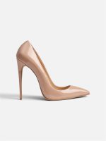 SHOES QUEEN BEIGE PATENT LEATHER