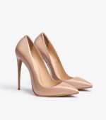 POWDER-COLORED GENUINE PATENT LEATHER SHOES - Image 2