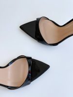 SANDALET JIMMY SİYAH VERNİK 10 CM - Görsel 3