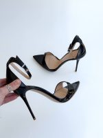 SANDALET JIMMY SİYAH VERNİK 10 CM - Görsel 2