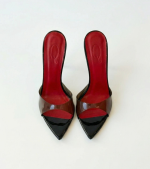 МЮЛИ BELLA ЧЕРНАЯ ЛАКОВАЯ КОЖА КРАСНАЯ СТЕЛЬКА — изображение 2