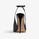 SLINGBACKS  QUEEN BLACK PATENT LEATHER - Image 4