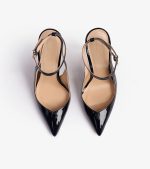 SLINGBACKS  QUEEN BLACK PATENT LEATHER - Image 6