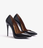 QUEEN SHOES BLACK PATENT LEATHER V-CUT - Image 2