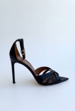 SANDALET LOLA SİYAH DERİ