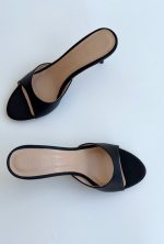 МЮЛИ OLIVIA ЧЕРНАЯ КОЖА — изображение 3