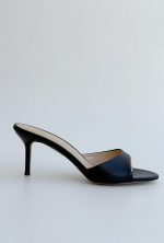 МЮЛИ OLIVIA ЧЕРНАЯ КОЖА