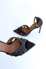 SANDALET LOLA SİYAH DERİ - Görsel 4