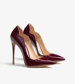 SHOES QUEEN BURGUNDY WAVE - Image 2