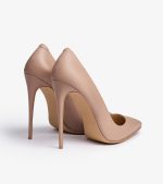 SHOES QUEEN BEIGE LEATHER - Image 4