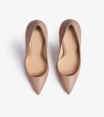 SHOES QUEEN BEIGE LEATHER - Image 5