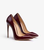 SHOES QUEEN BURGUNDY VARNISH - Image 2