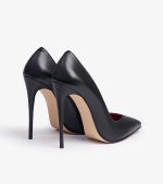 SHOES QUEEN BLACK LEATHER RED INSOLE - Image 4