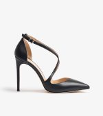 SHOES DONNA BLACK LEATHER STRAPS