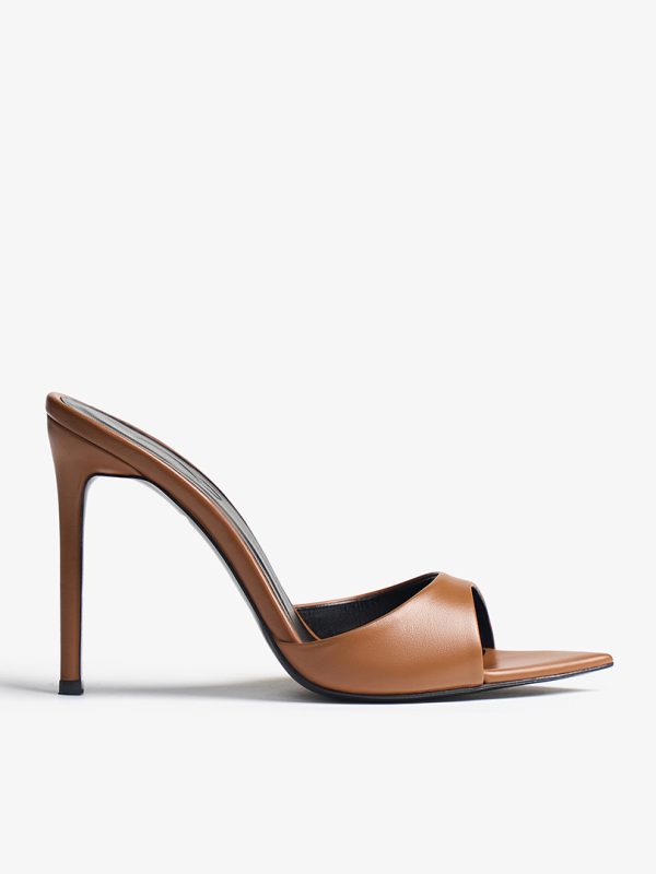 MULES BELLA CARAMEL LEATHER