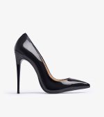 SHOES QUEEN BLACK PATENT LEATHER