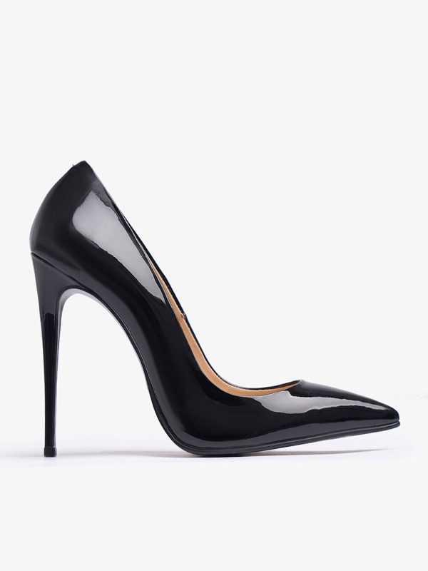 SHOES QUEEN BLACK PATENT LEATHER