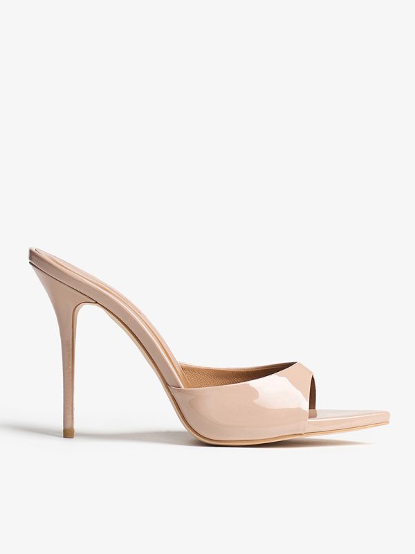 MULES AMALIA BEIGE VARNISH