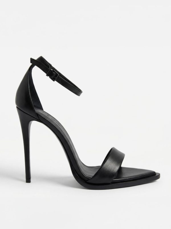 SANDALS ADELE BLACK LEATHER
