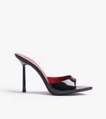 MULES  VIOLA BLACK VARNISH