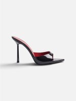 MULES  VIOLA BLACK VARNISH