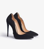 SHOES QUEEN BLACK SUEDE WAVE - Image 2