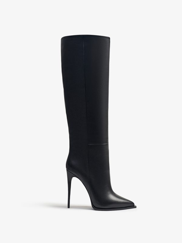 BOOTS ADELE BLACK LEATHER