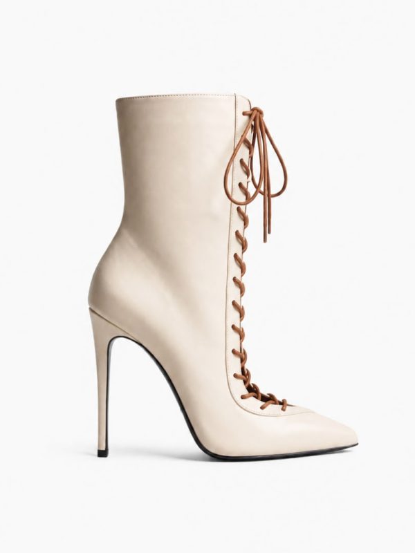 ANKLE BOOTS CATALINA CREAM LEATHER