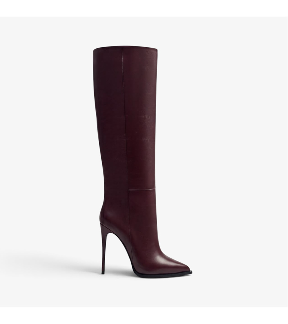 Rectangle 1 (2) BOOTS ADELE DARK BURGUNDY LEATHER - Image 1